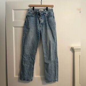 Abercrombie high rise dad jeans